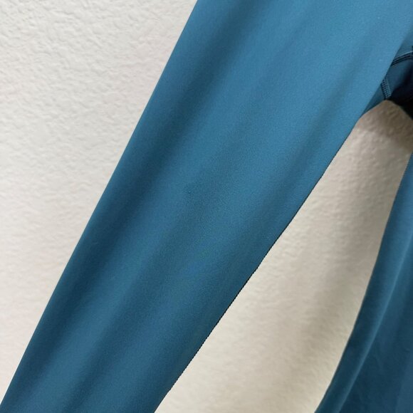 Athleta Accelerate Crop Teal Leggings Athletic Pants 566734-01 Womens size XXS - Picture 4 of 7